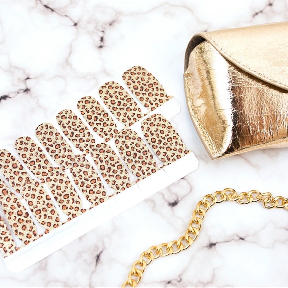 *Retired* Color Street: Safari Chic | Leopard Print Glitter Gold Brown Animal - Picture 12 of 16